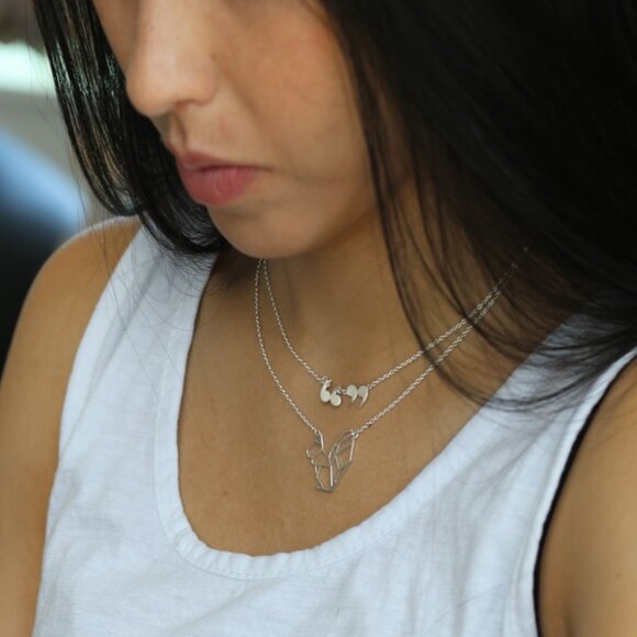 925 Sterling Silver Quote Necklace for Women – Great for Layering - Picture 3 of 6